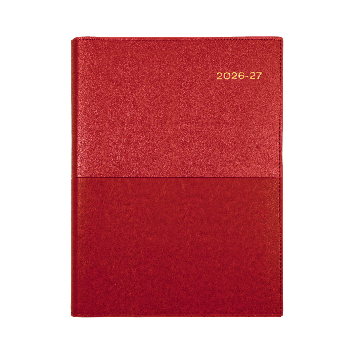 2026-2027 Financial Year Diary/Planner - 12 Month A4 Day to Page Diary - Soft Cover in Red - Collins Vanessa Range