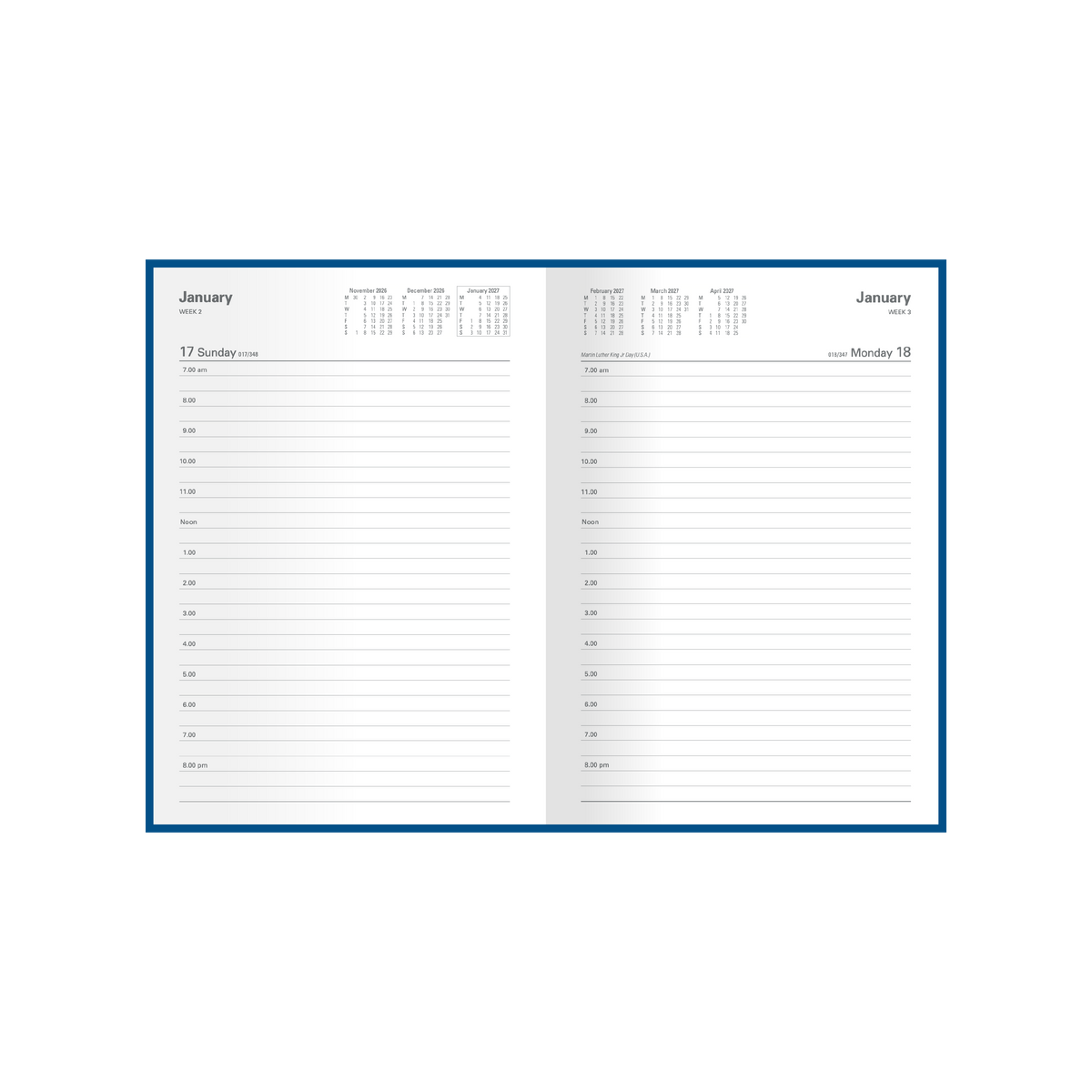 2026-2027 Financial Year Diary/Planner - 12 Month A5 Day to Page Diary - Hard Cover - Collins Kingsgrove Range