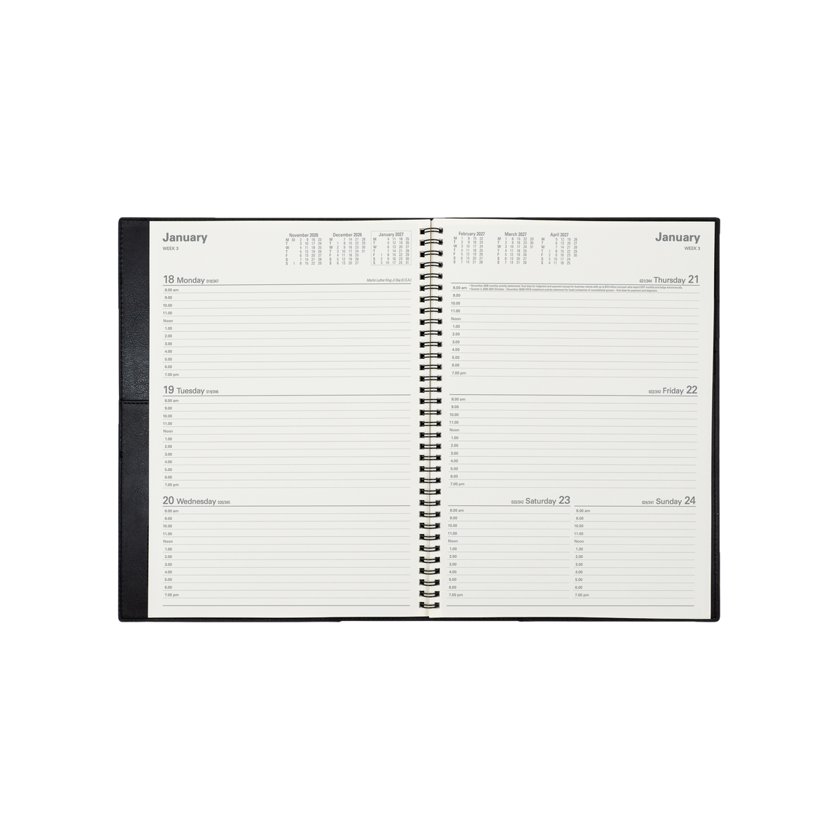 2026-2027 Financial Year Diary/Planner - 12 Month A4 Week to View Diary - Soft Cover - Collins Vanessa Range