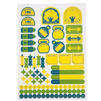 Jumble & Co. - Flex & Flow Fitness Journal, A5 - Teal