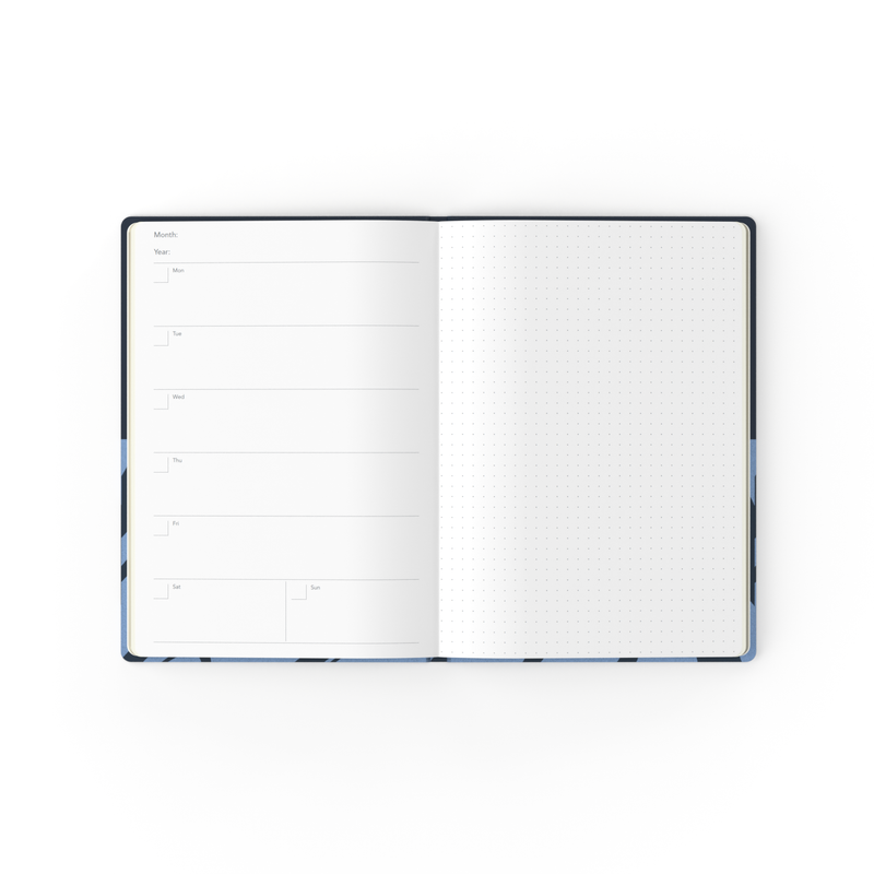 Jumble & Co. - Organisation & Inspiration Undated Diary, Week to View, A5 - Purple