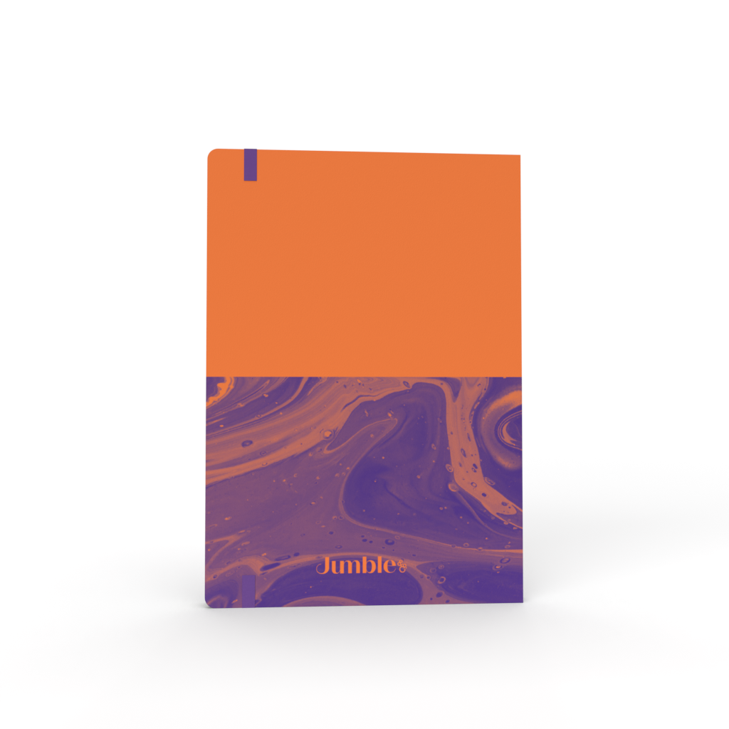 Jumble & Co. - Focus & Feel Ruled Notebook, A5 - Orange