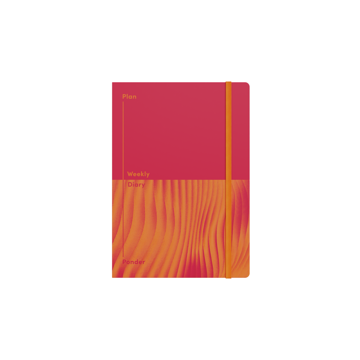 Jumble & Co. - Plan & Ponder Undated Diary, Week to View, A5 - Red