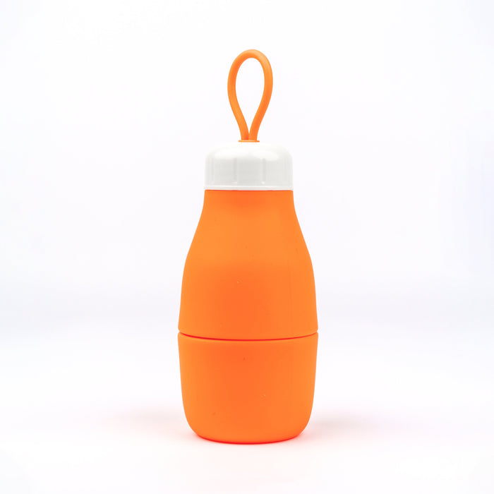 Jumble & Co. Whippy Collapsible Silicone Bottle 520ml - Burned Out Orange