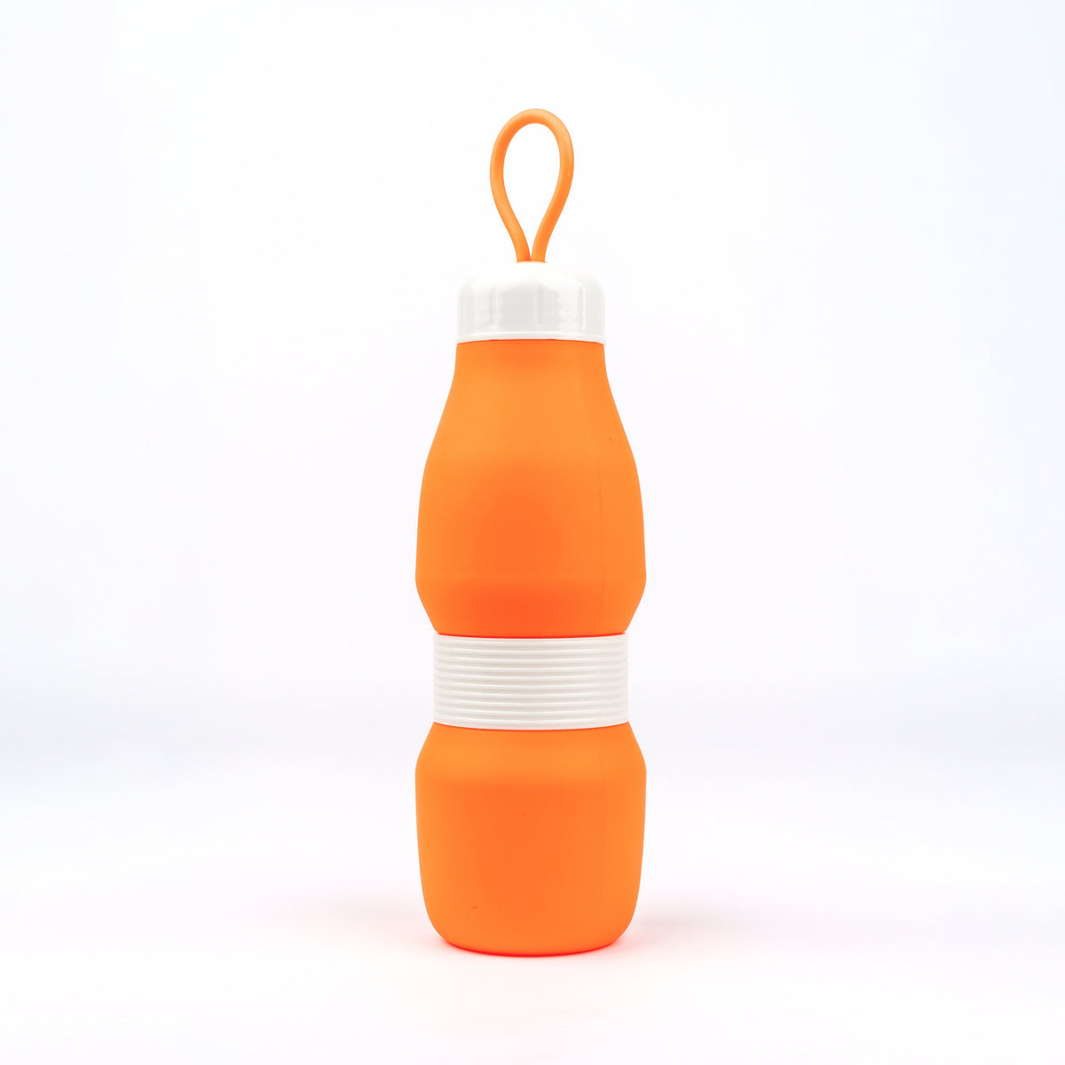 Jumble & Co. Whippy Collapsible Silicone Bottle 520ml - Burned Out Orange