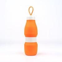 Jumble & Co. Whippy Collapsible Silicone Bottle 520ml - Burned Out Orange