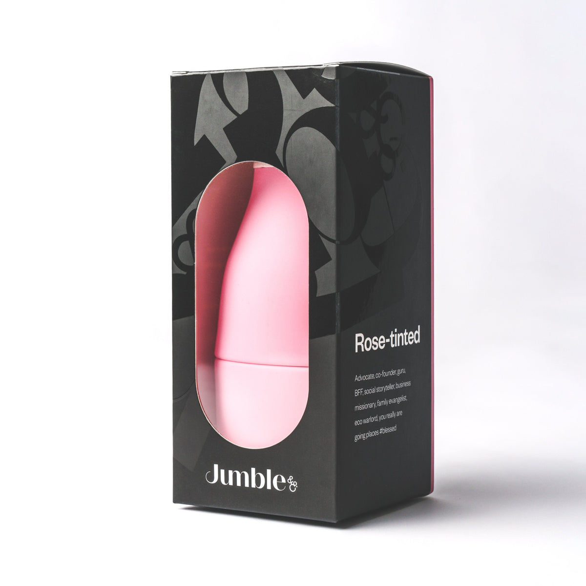 Jumble & Co. Whippy Collapsible Silicone Bottle 520ml - Rose-Tined Pink