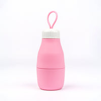 Jumble & Co. Whippy Collapsible Silicone Bottle 520ml - Rose-Tined Pink