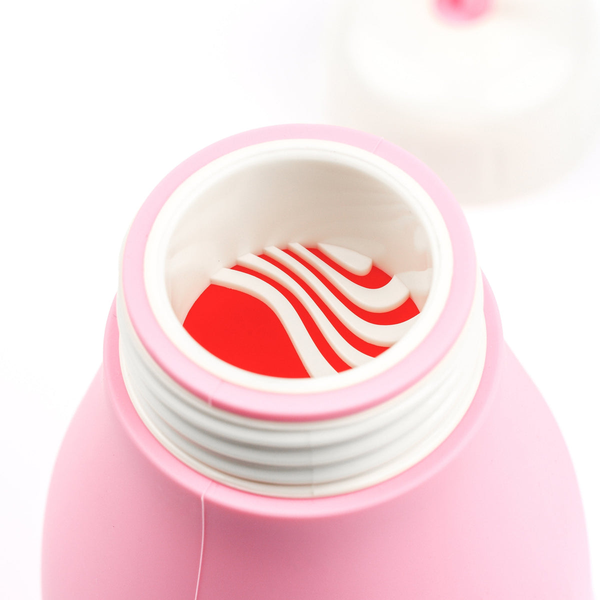 Jumble & Co. Whippy Collapsible Silicone Bottle 520ml - Rose-Tined Pink