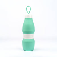 Jumble & Co. Whippy Collapsible Silicone Bottle 520ml - Sour Grape Teal