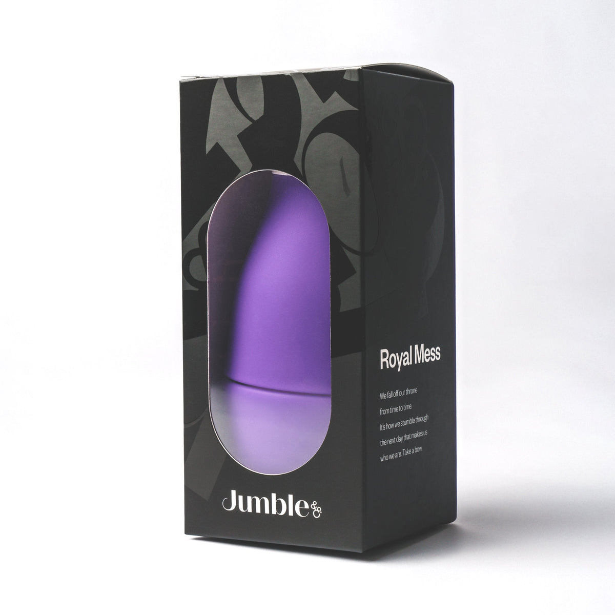 Jumble & Co. Whippy Collapsible Silicone Bottle 520ml - Royal Mess Purple