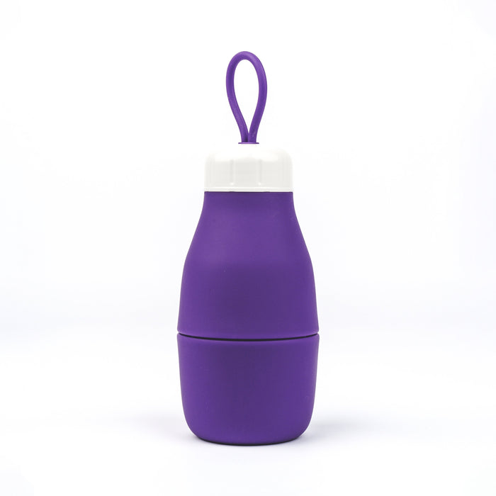 Jumble & Co. Whippy Collapsible Silicone Bottle 520ml - Royal Mess Purple