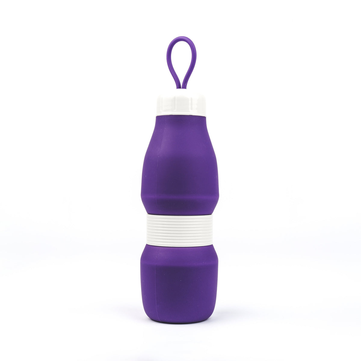 Jumble & Co. Whippy Collapsible Silicone Bottle 520ml - Royal Mess Purple