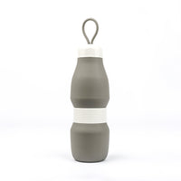 Jumble & Co. Whippy Collapsible Silicone Bottle 520ml - Grey Days Grey