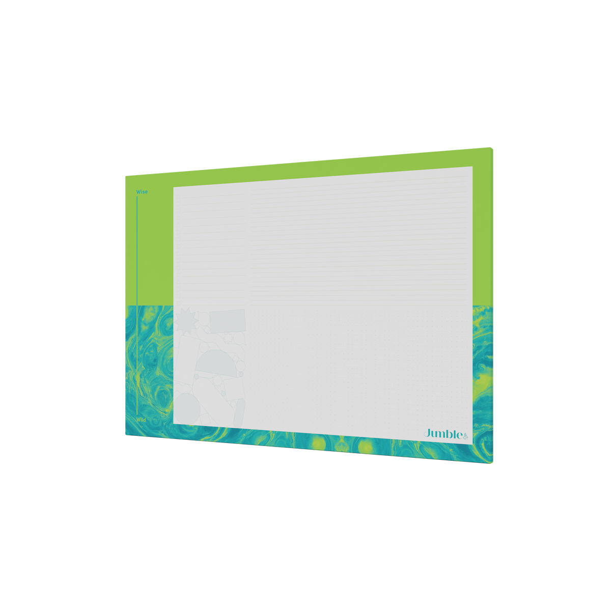 Jumble & Co. - Wise & Wild Jotter Pad, A3 - Green