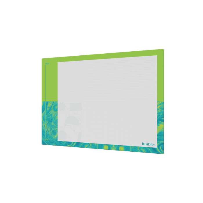 Jumble & Co. - Wise & Wild Jotter Pad, A3 - Green