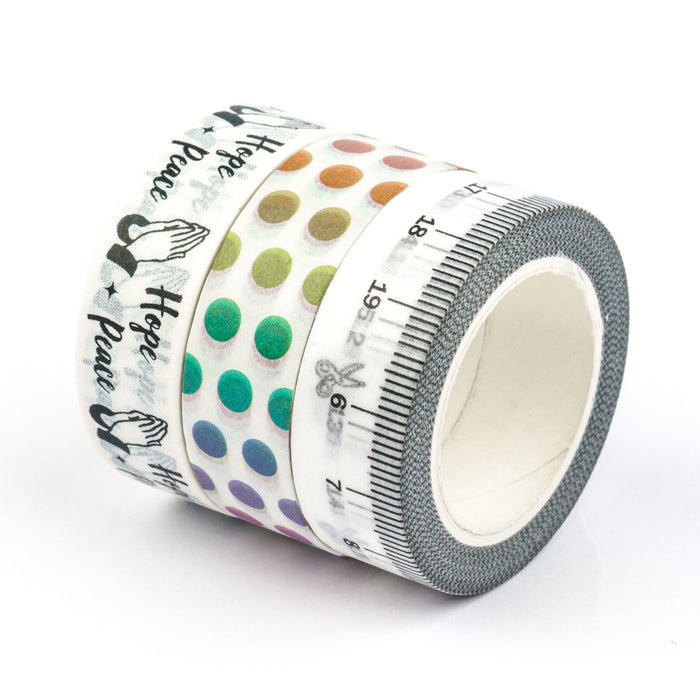 Jumble & Co. Yippee Stationery Washi Tape - Multi-Colours Set of 3