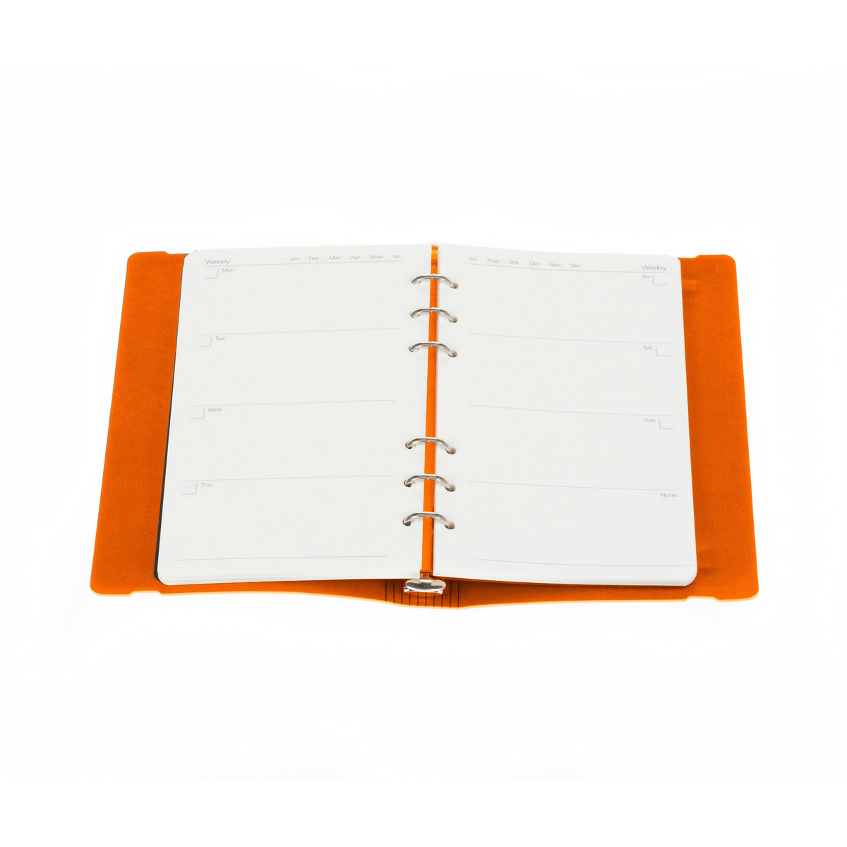 Jumble & Co. Lit Undated Week to View Organiser - Burned Out Orange
