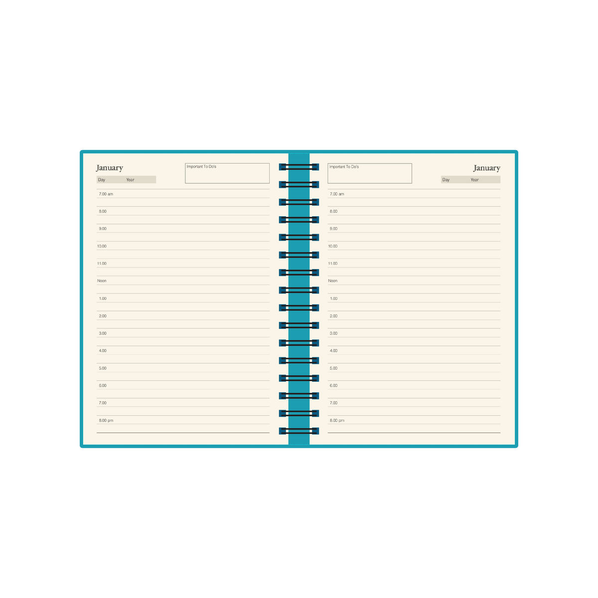 Collins Any Year Diary - A5, Day to Page