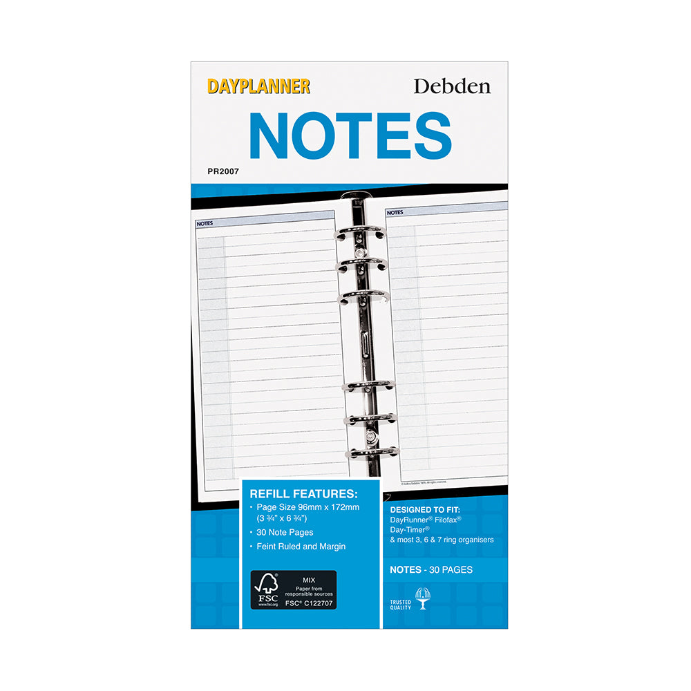 Debden DayPlanner - Personal Size - Refills Notes