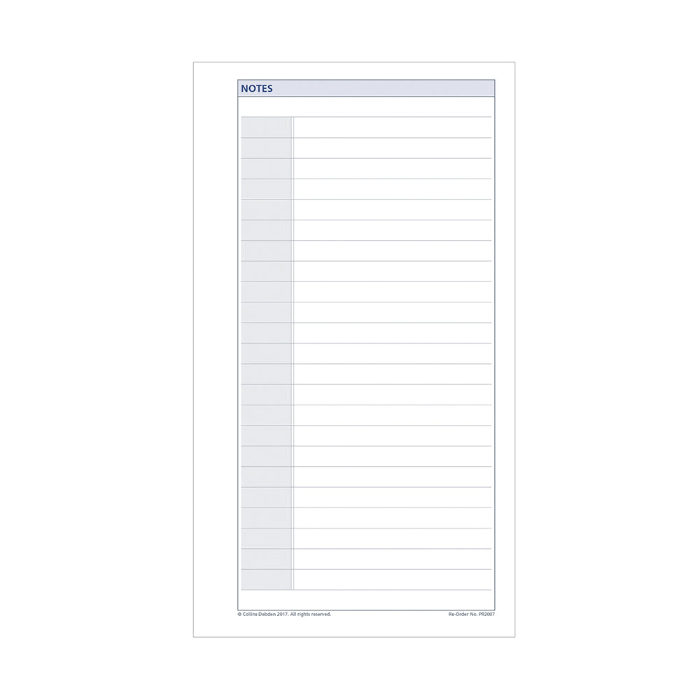 Debden DayPlanner - Personal Size - Refills Notes
