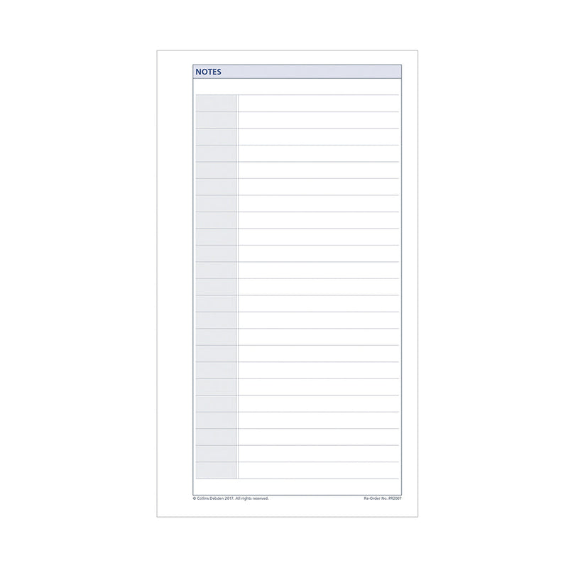 Debden DayPlanner - Personal Size - Refills Notes