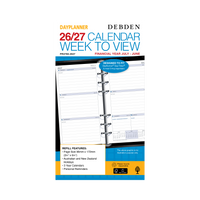 2026 -2027 Financial Year Diary/Planner - 12 Month Personal Week to View Refill - Debden Day Planner Range
