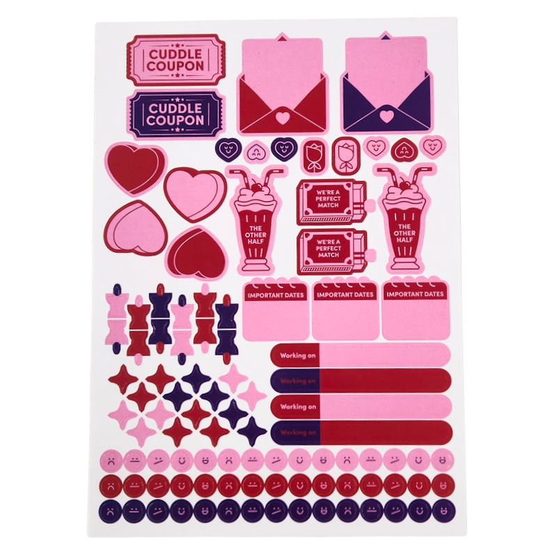 Jumble & Co. - Passion & Patience Relationship Journal, A5 - Red