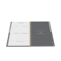 2027 Calendar Year Diary/Planner - 12 Month B5 Week to View - Wiro Bound in Charcoal - Collins Smart Women Society Range