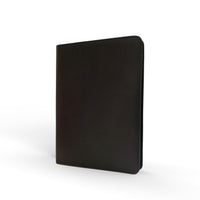 Jumble & Co. Intentus Organiser A4 PU Leather-Like Folder with Ruled Refill Pad - Clean Slate Black