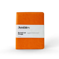 Jumble & Co. Intentus Organiser A4 PU Leather-Like Folder with Ruled Refill Pad - Burned Out Orange