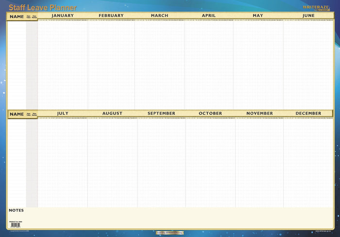 Collins Writeraze 2023 Calenders Wall - QC Staff Leave Planner Default Title / 700 x 1000mm