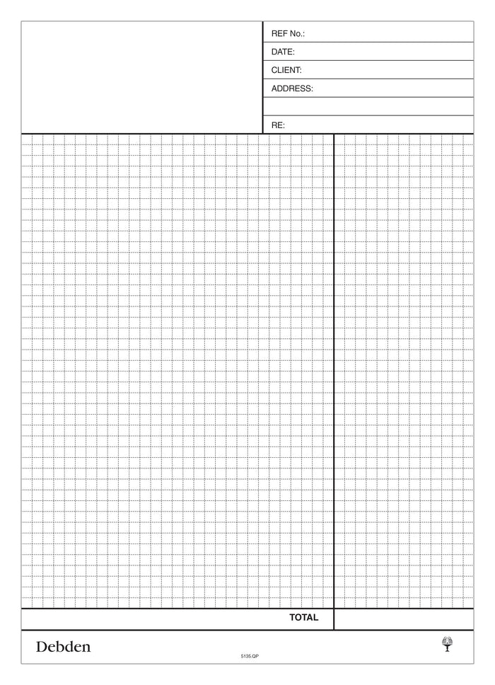 Debden Compendium Refill Ncr Quotations - Writing Pad