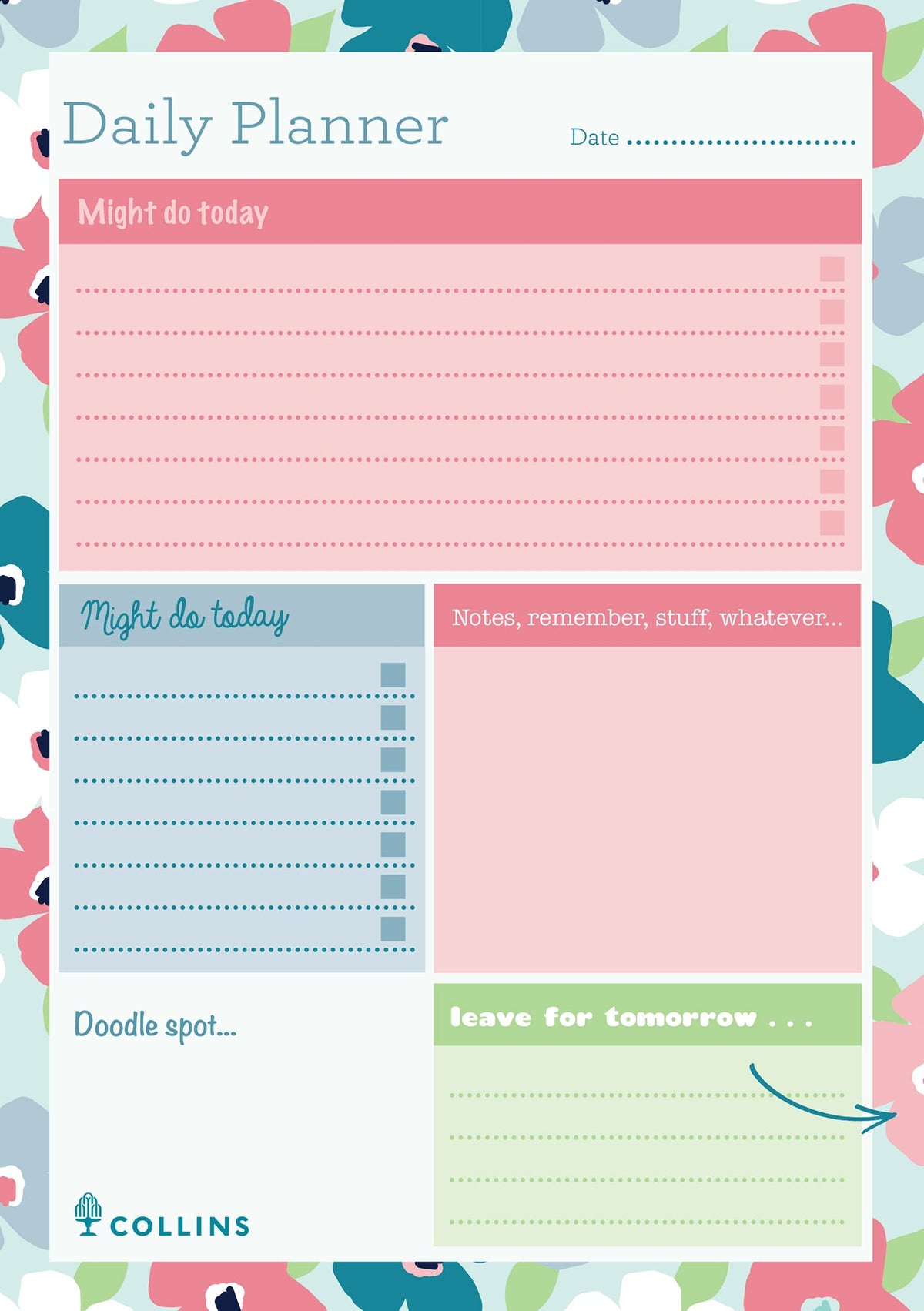 Blossom A5 - Daily Planner - Collins Debden