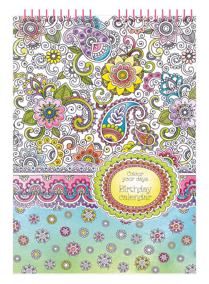 Colour Your Days - Birthday Calendar - Collins Debden