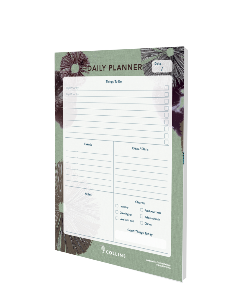 Collins Flourish Desk pad - Daily, A5