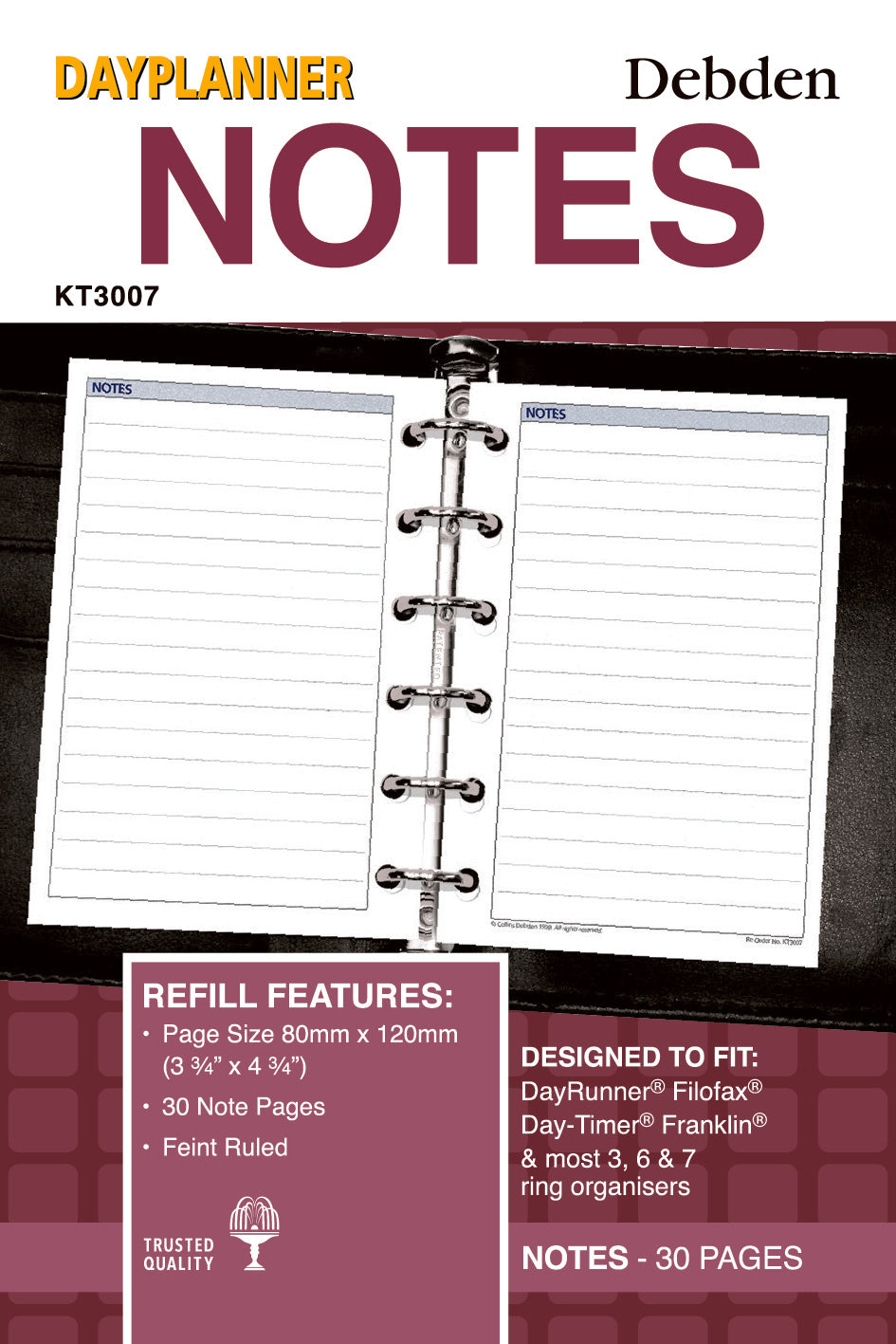 DayPlanner - Pocket Size Notes - Collins Debden