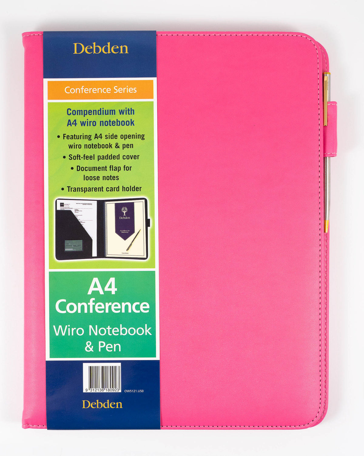 Debden Fashion PU Compendium with wiro notebook, Size A4
